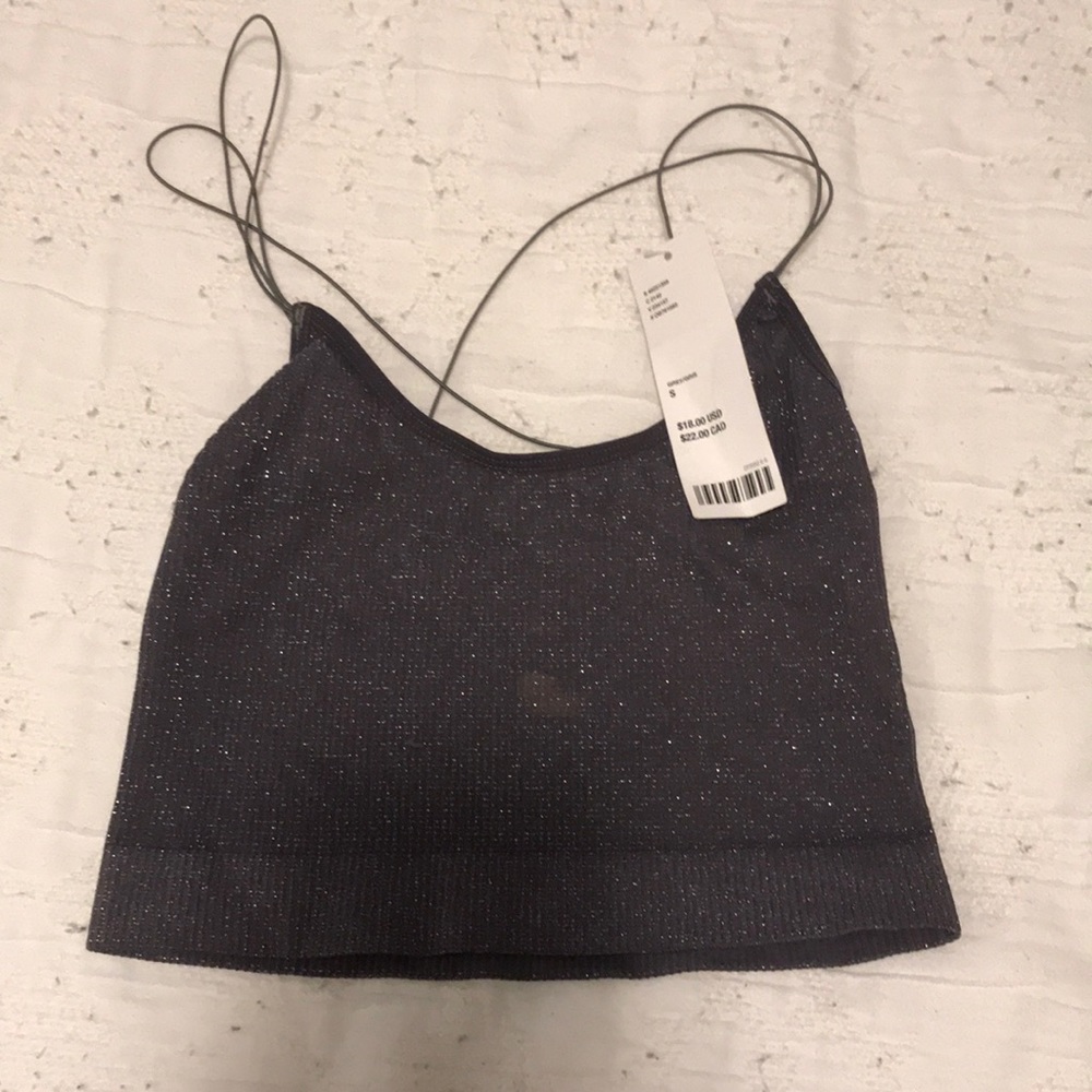 Urban outfitters purple sparkly top